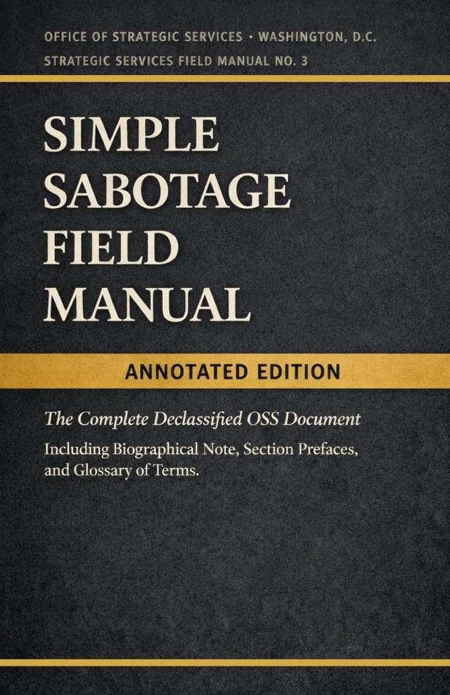 Cover of Simple Sabotage Field Manual: Annotated Edition by U.S. Office of Strategic Services