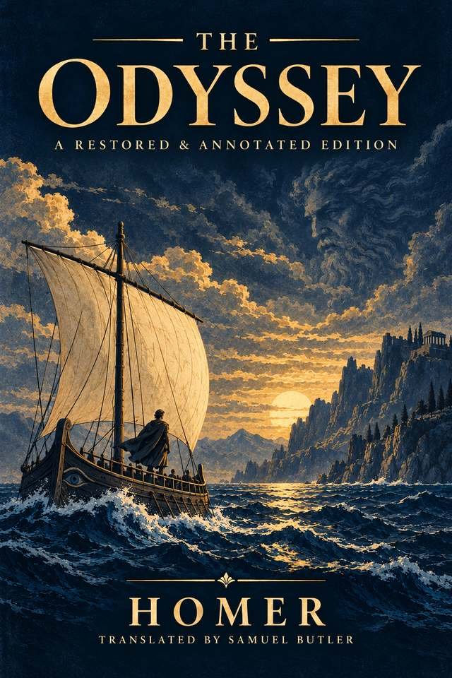 Cover of The Odyssey: A Restored & Annotated Edition by Homer