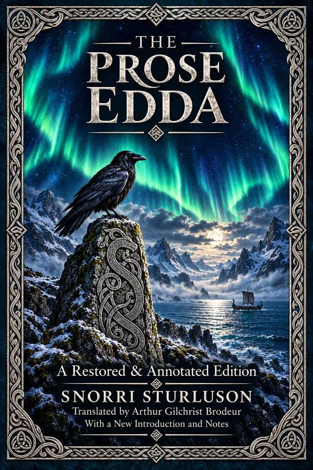 Cover of The Prose Edda: A Restored & Annotated Edition by Snorri Sturluson