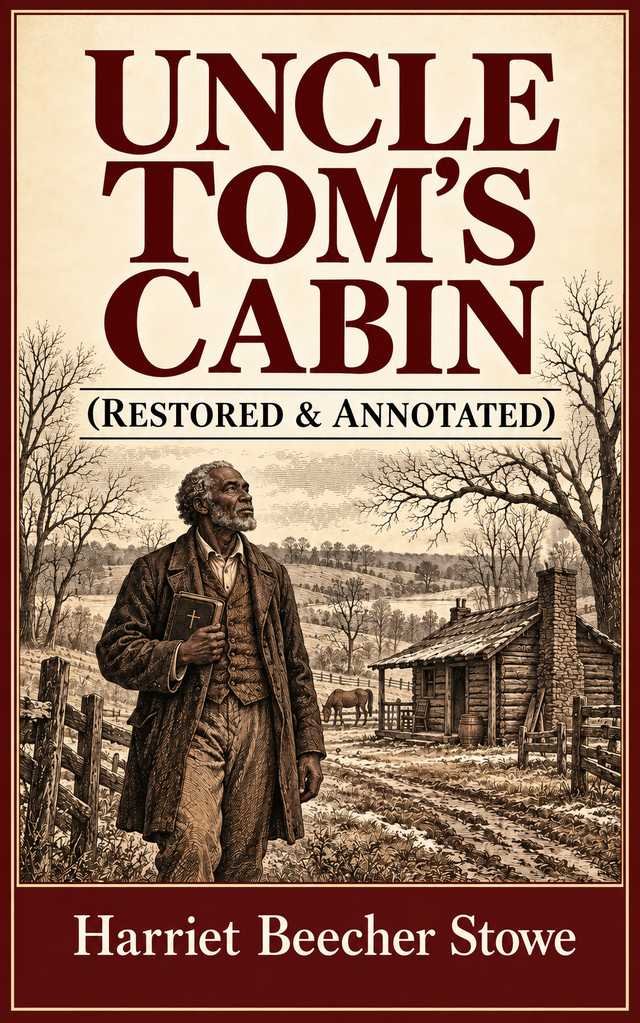 Cover of Uncle Tom’s Cabin (Restored & Annotated) by Harriet Beecher Stowe